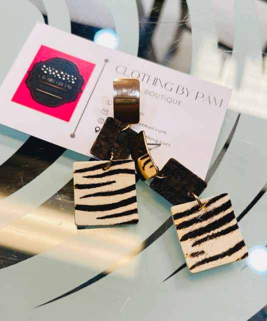 ZEBRA EARRINGS