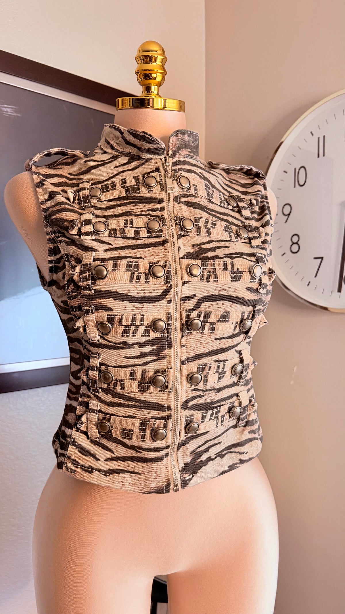 ANIMAL PRINT NAPOLEÓN VEST