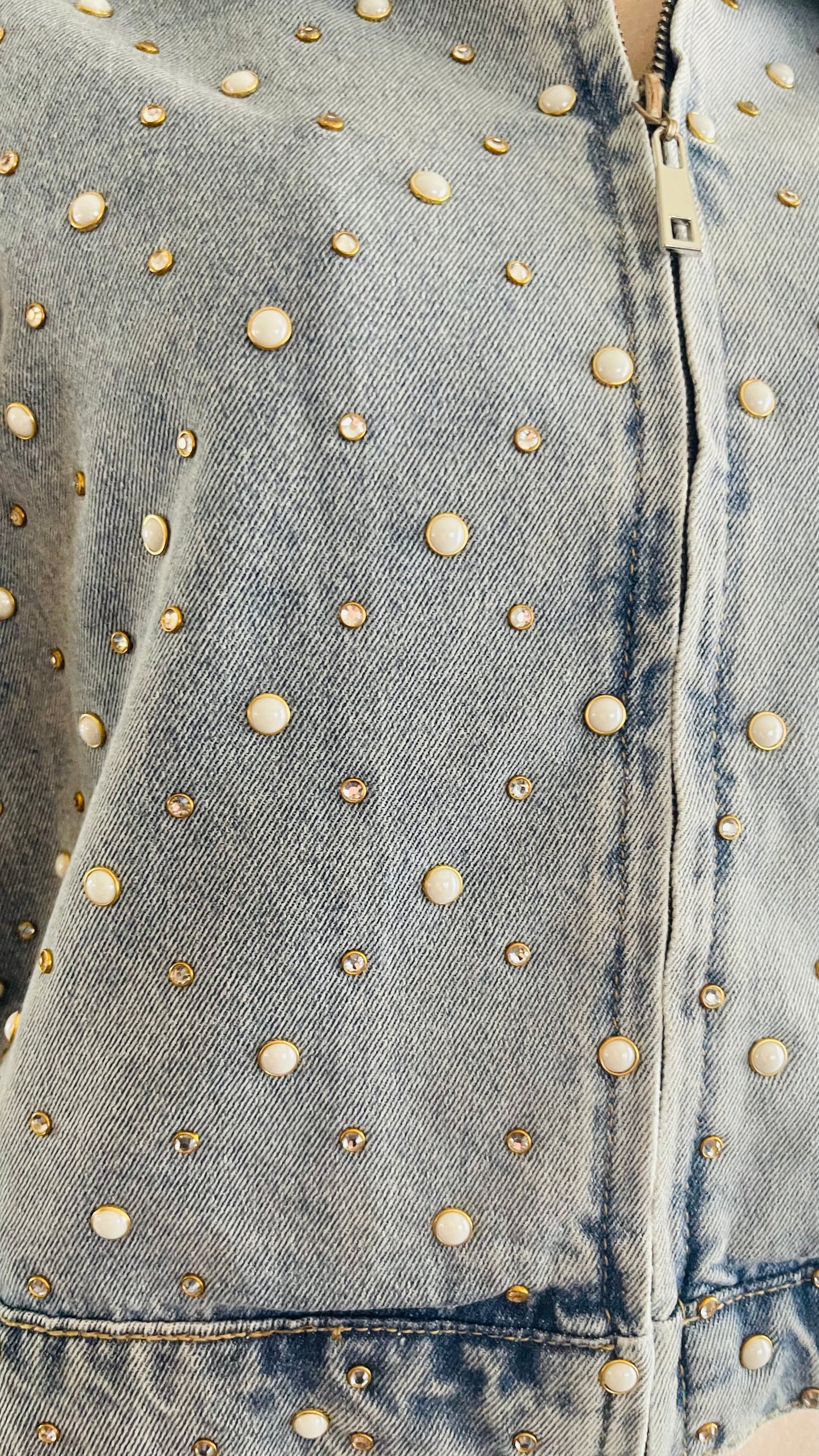 PEARLS JEAN JACKET