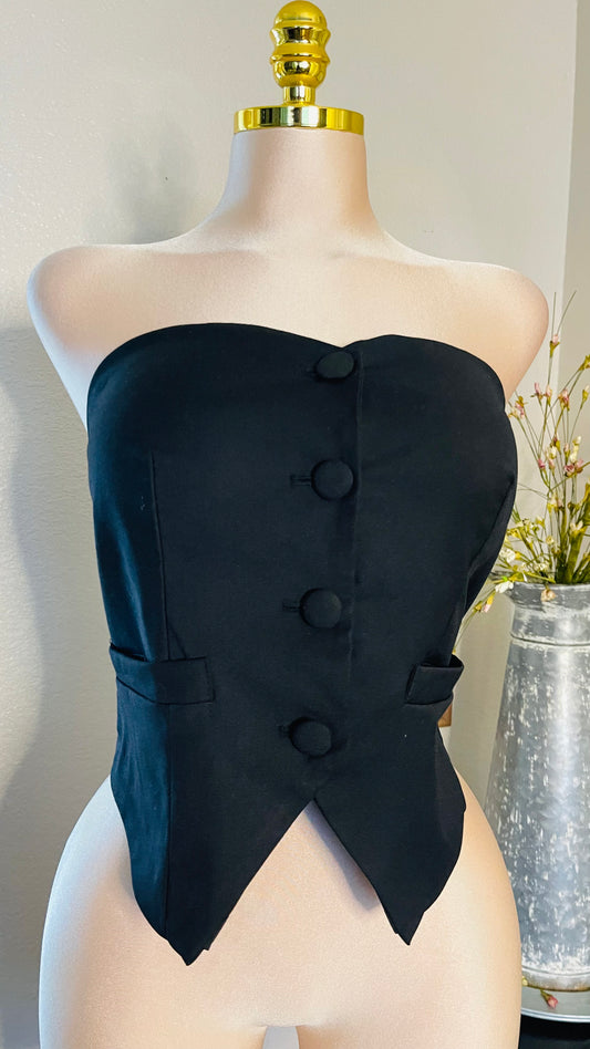 VEST TOP BLACK