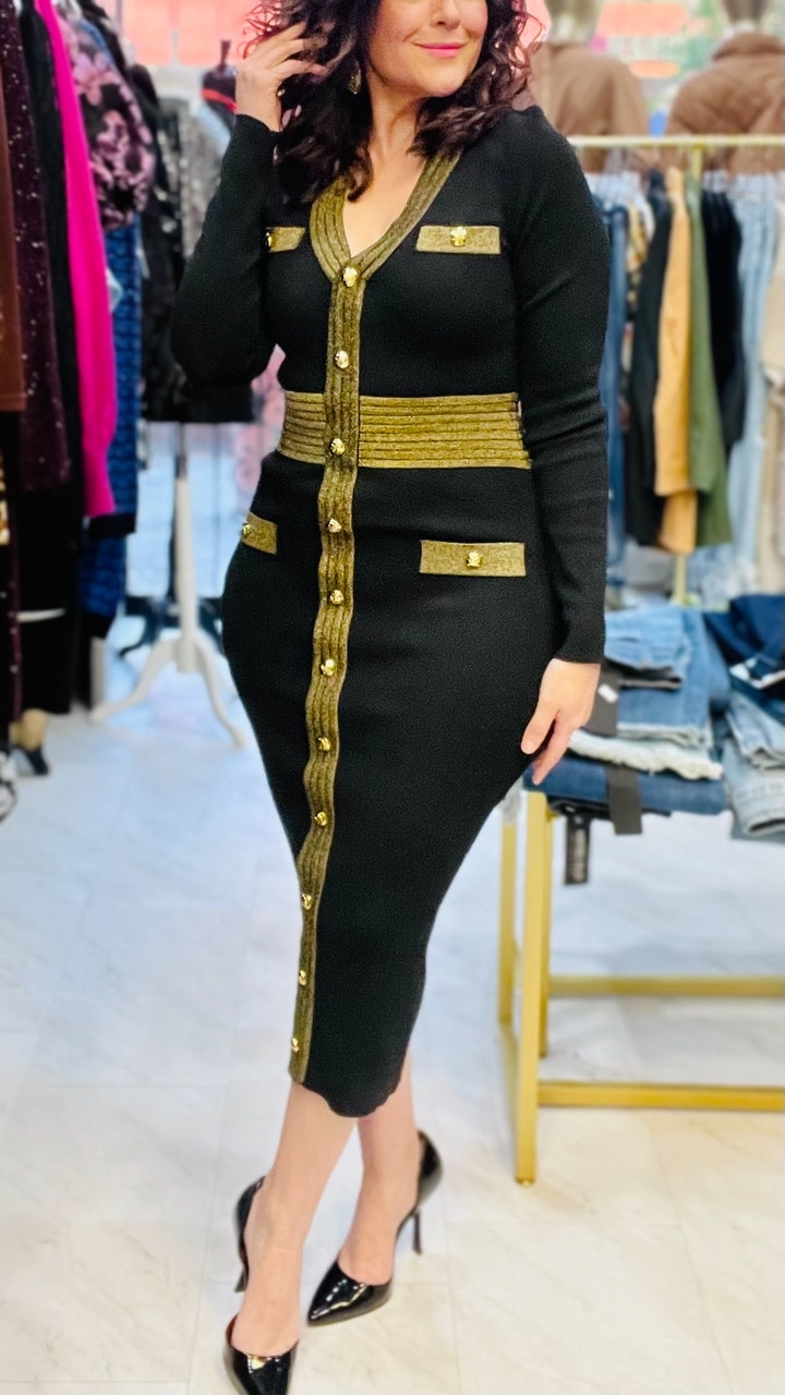 DRESS WITH GOLD