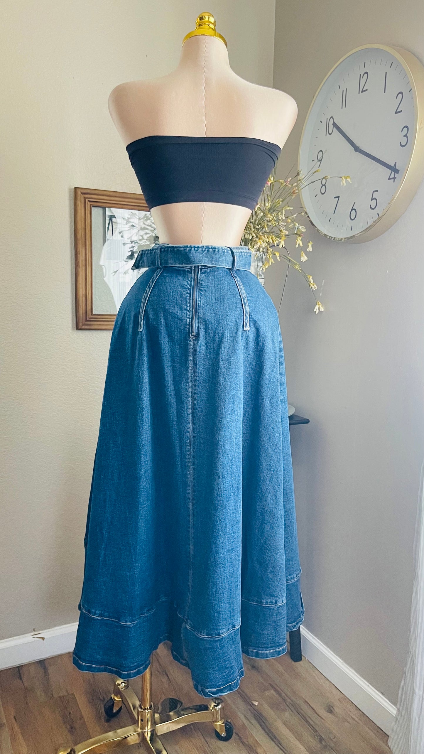 JEAN LONG SKIRT