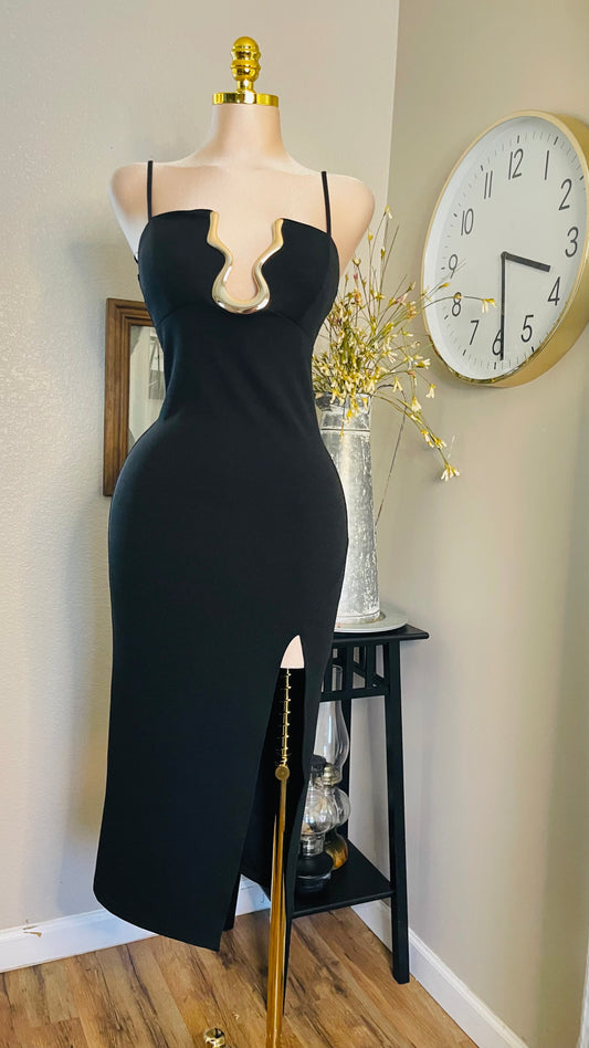 GOLD FRONT DRESS