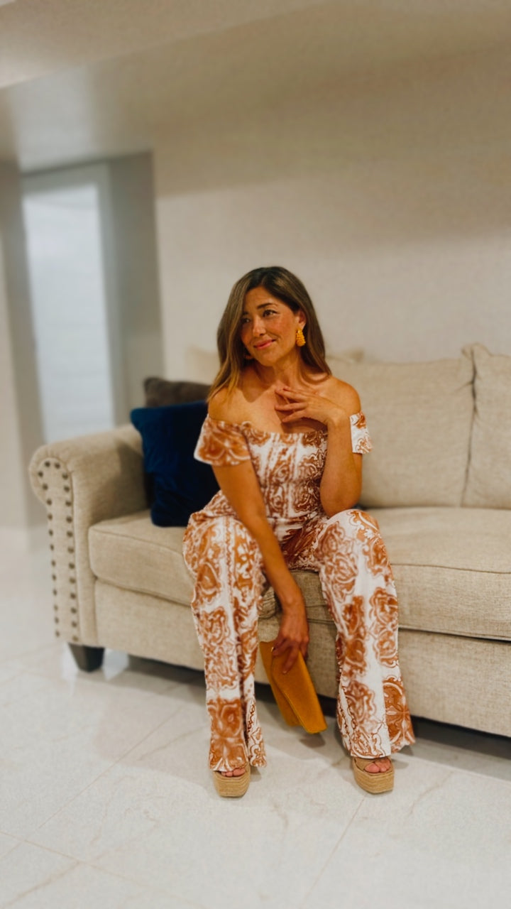 JUMPSUIT ESTAMPADO CAPPUCCINO