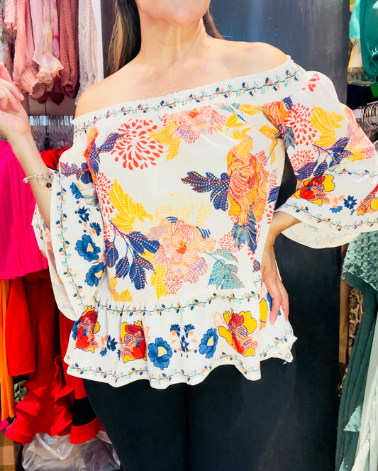 BLUSA DISENO FLORAL