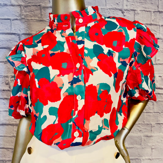 BLUSA ESTAMPADA FLORES
