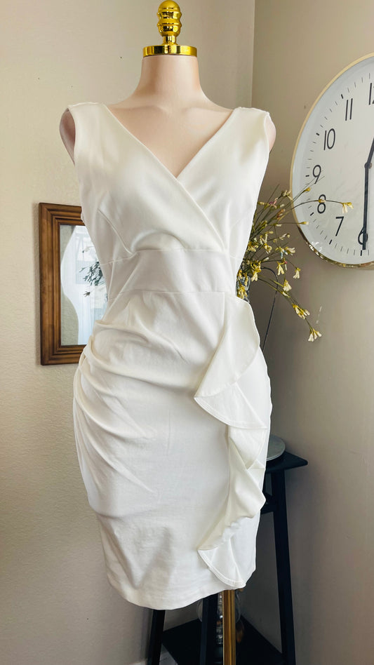 WHITE WAVES DRESS