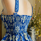 RUFFLE ROYAL BLUE TOP
