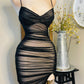 MESH BLACK DRESS