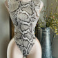 SNAKE PRINT BODYSUIT