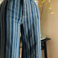 WIDE LEG W/ STRIPES- RHINESTONES