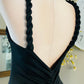 TWIST SHOULDERS LONG DRESS