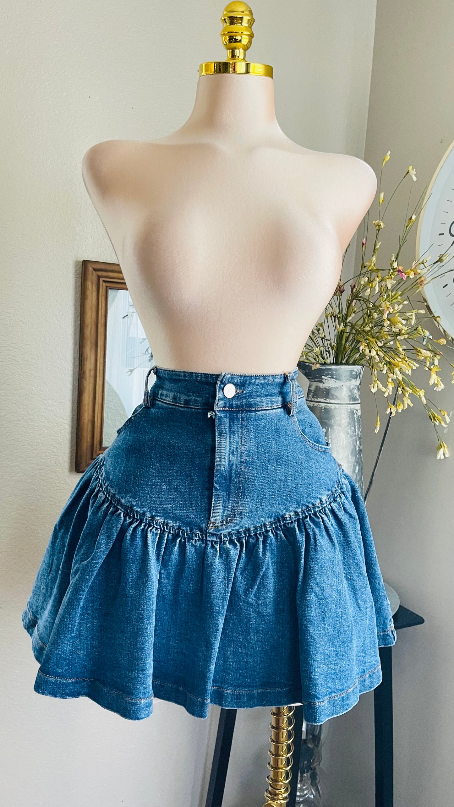 CIRCULAR SKIRT JEAN