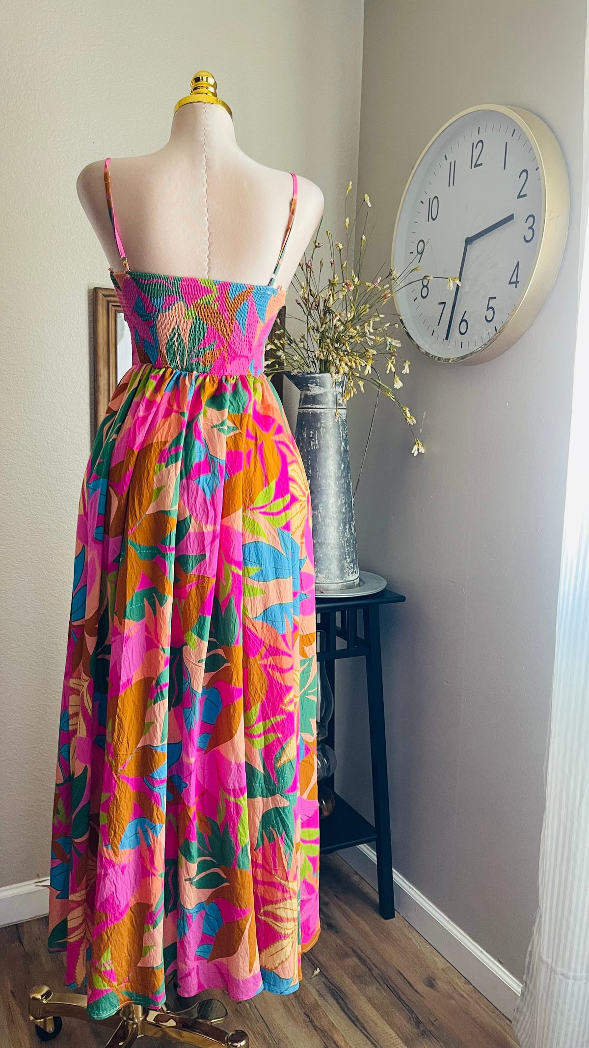 COLOR FULL LONG DRESS