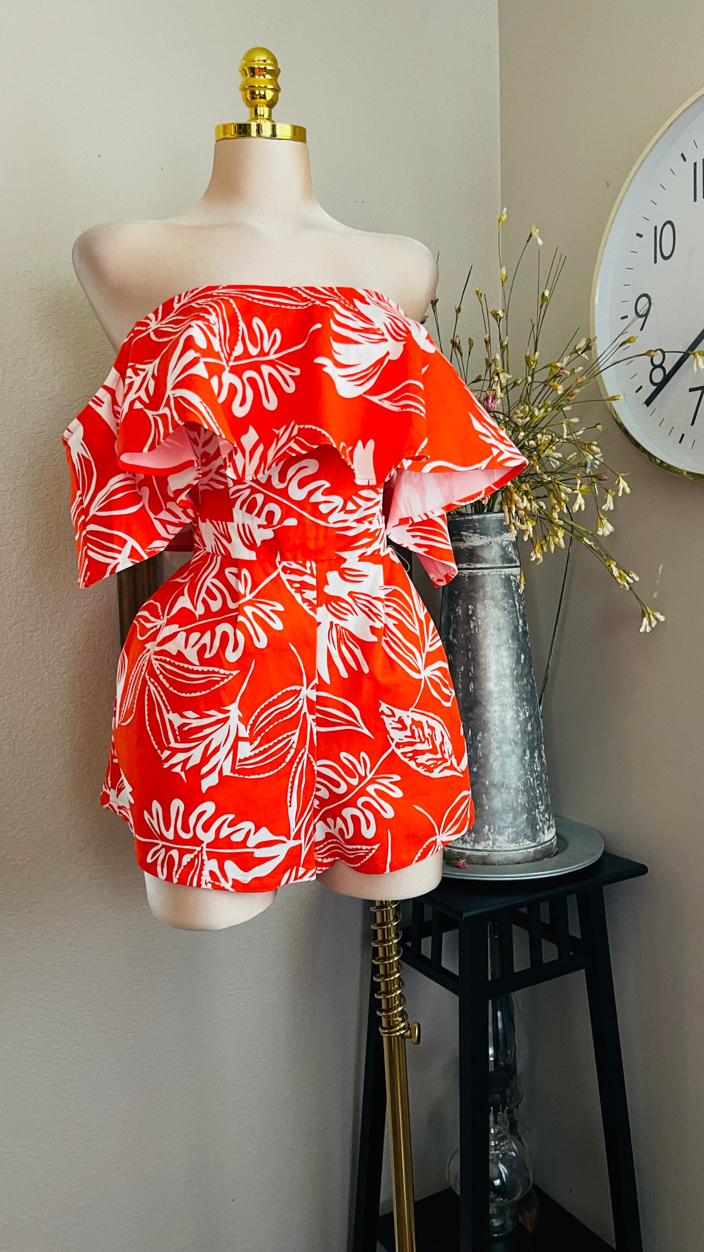 FULL ORANGE ROMPER