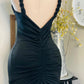 TWIST SHOULDERS LONG DRESS