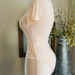 RHINESTONE PEACH COLOR BODYSUIT