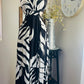 BLACK FLORAL LONG DRESS