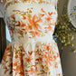 MARRON FLOWERS TOP