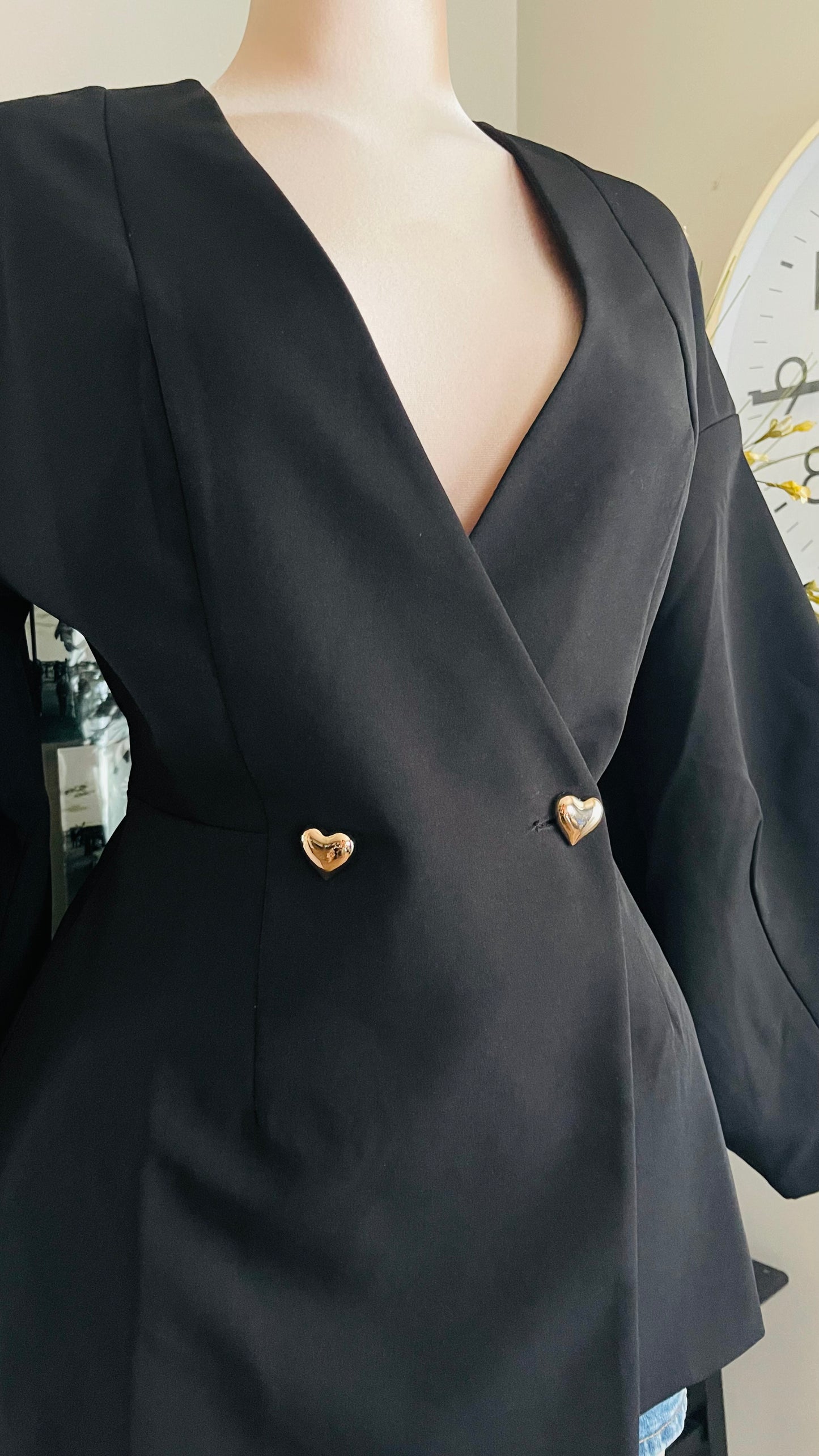 HEART BUTTONS BLAZZER
