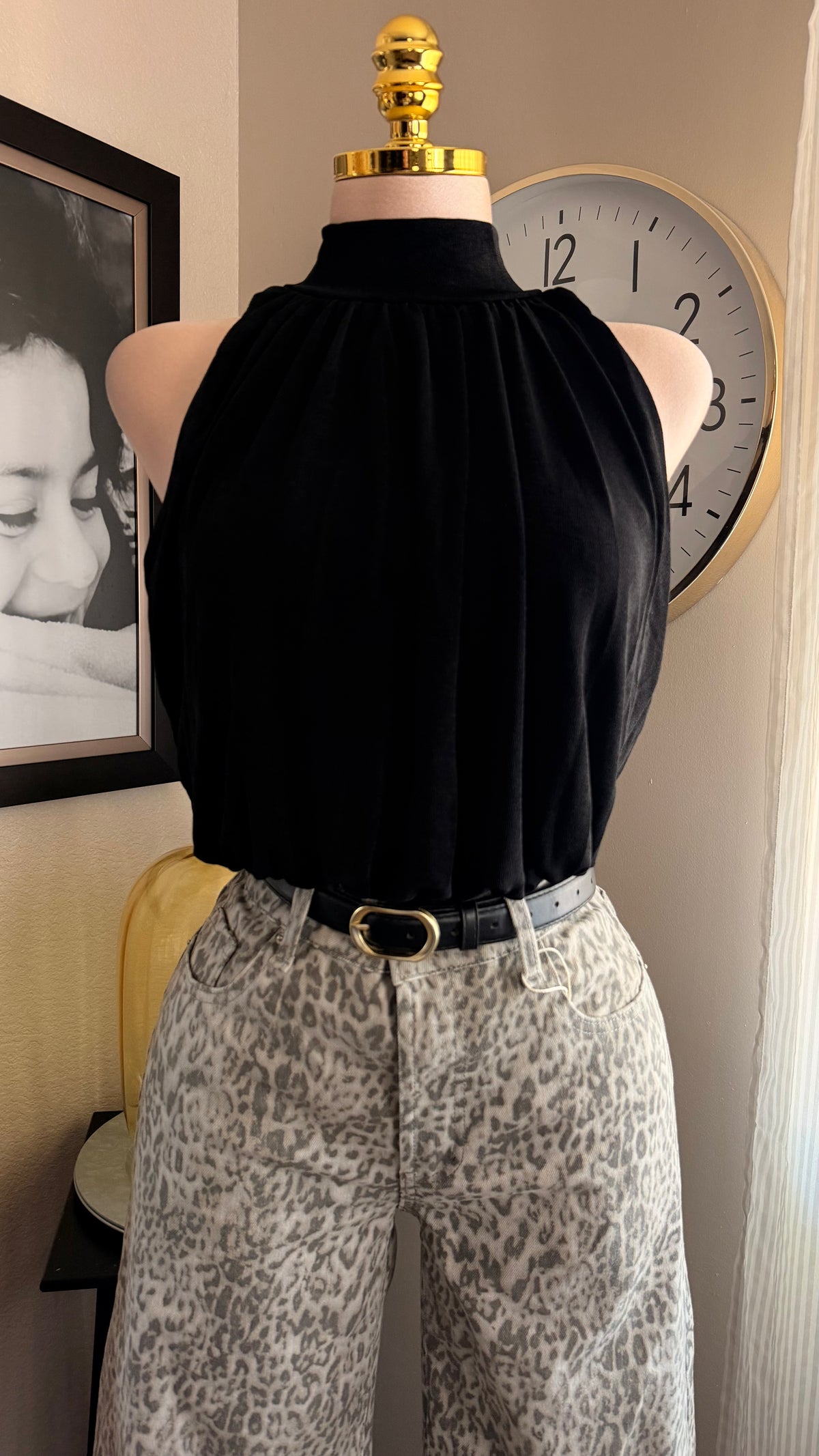 ANIMAL PRINT JEANS