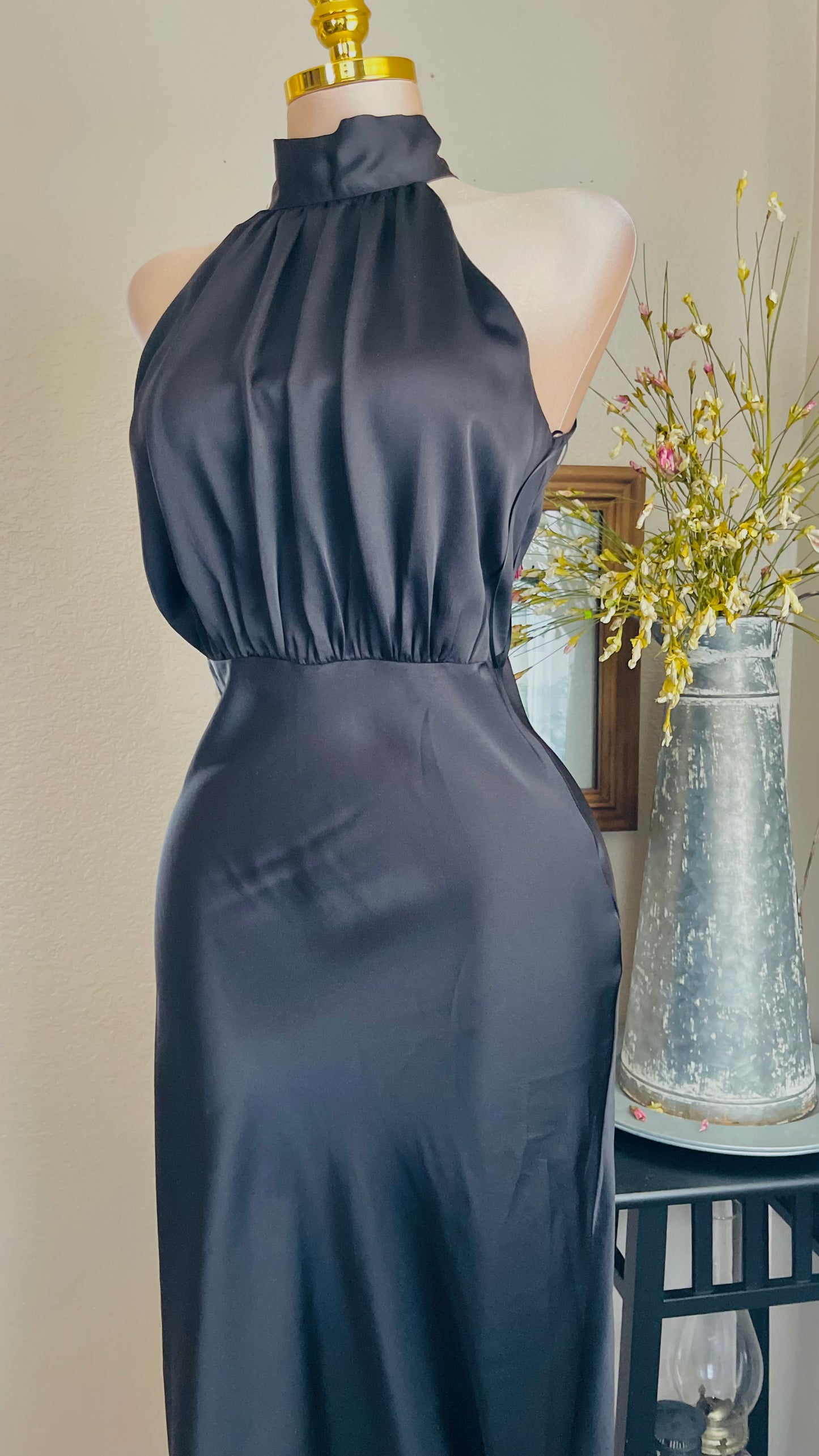 SATIN DRESS