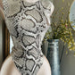 SNAKE PRINT BODYSUIT