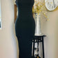 TWIST SHOULDERS LONG DRESS