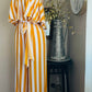 MUSTARD STRIPS JUMPSUIT