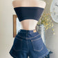 DARK JEAN SHORT