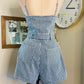 DENIM STRIPED ROMPER
