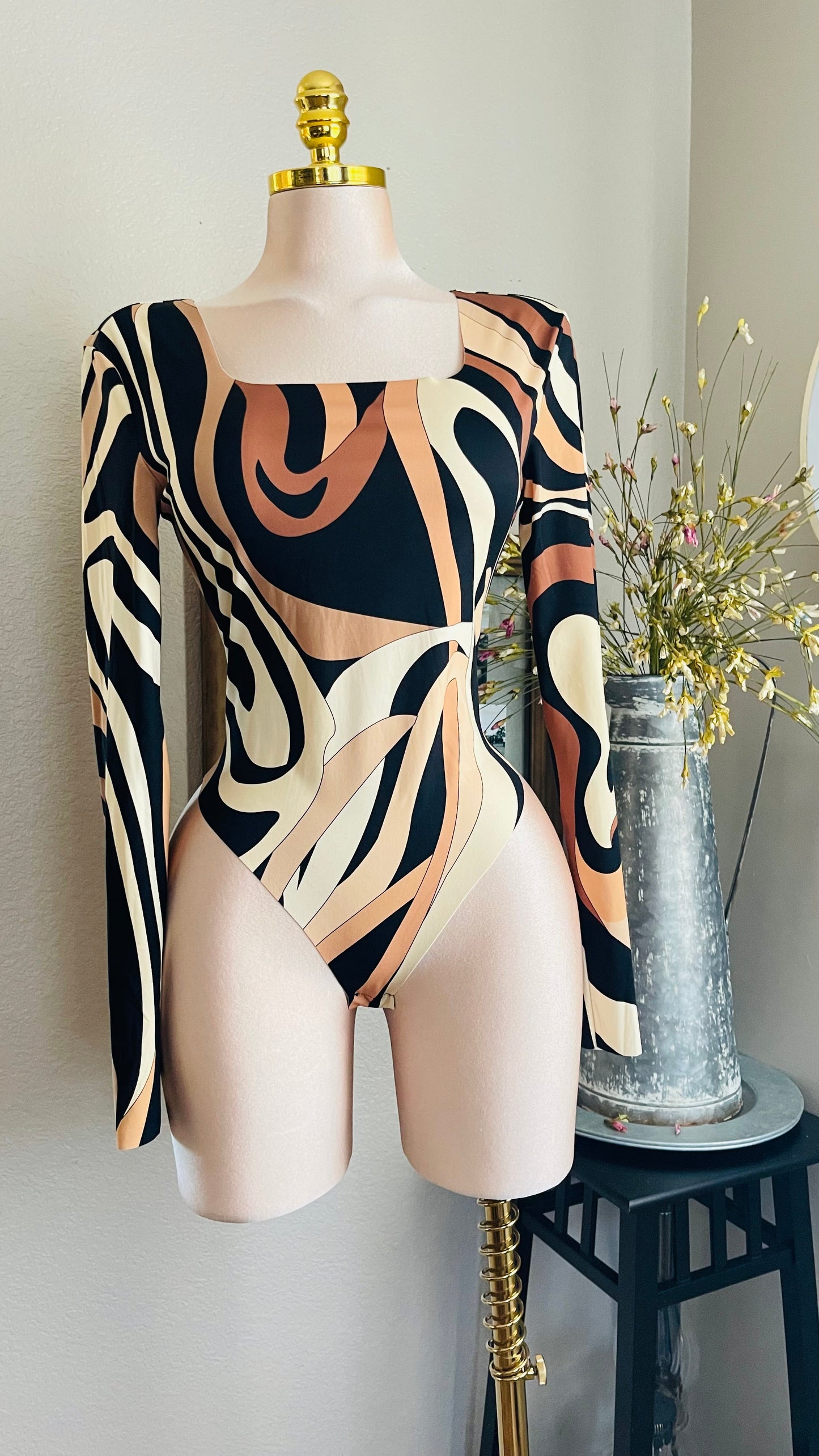 TERRACOTTA COLOR BODYSUIT