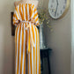 MUSTARD STRIPS JUMPSUIT