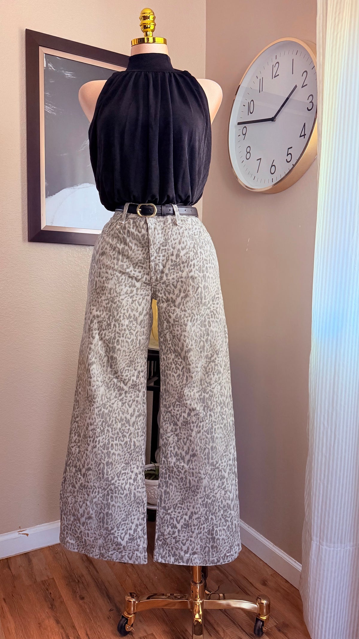 ANIMAL PRINT JEANS