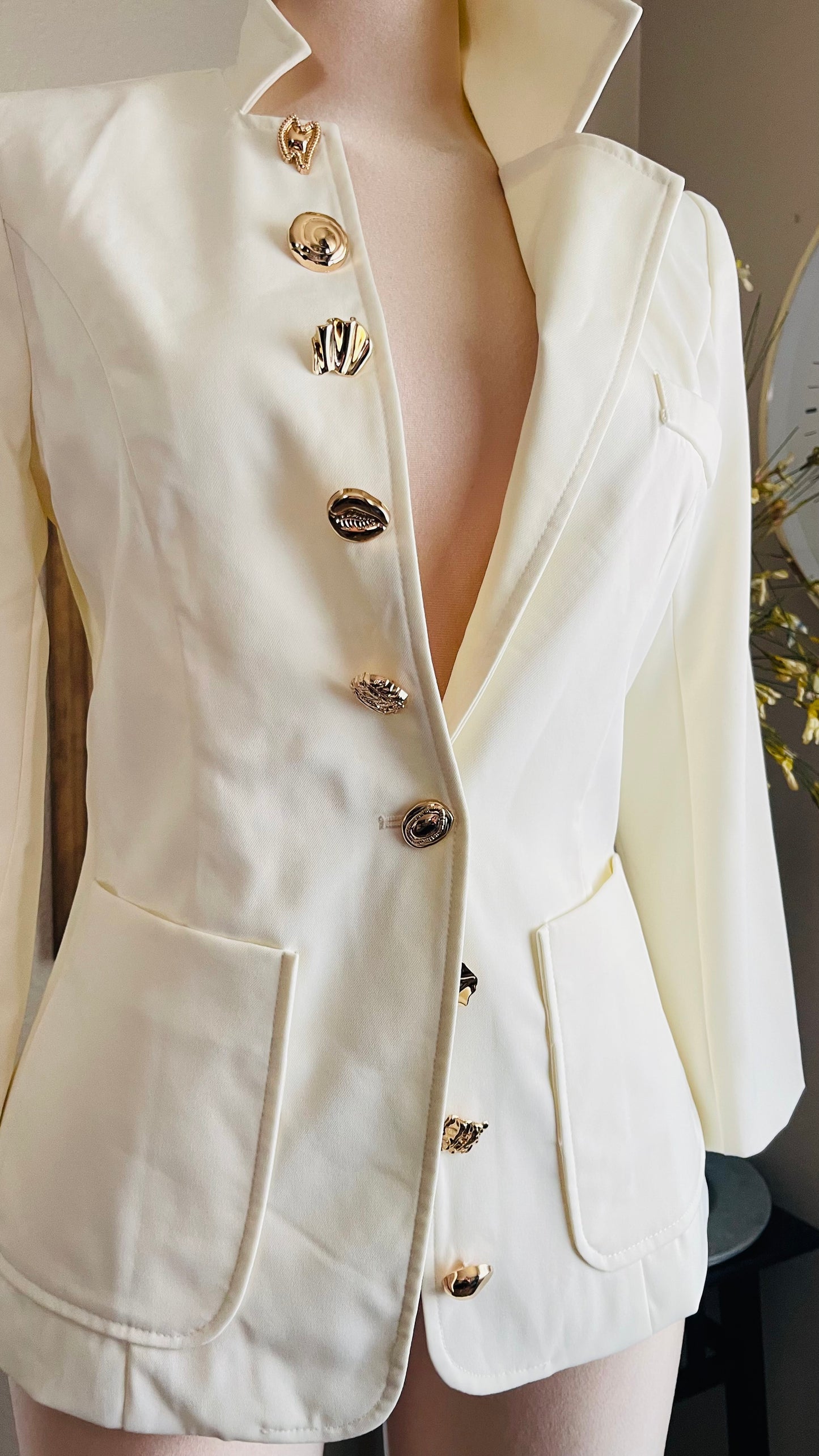 PEARL COLOR BLAZER