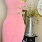 BABY PINK STRAPLESS DRESS