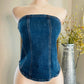 STRAPLESS DENIM TOP