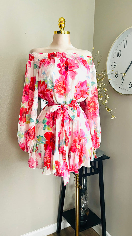 FLORAL PRINT ROMPER