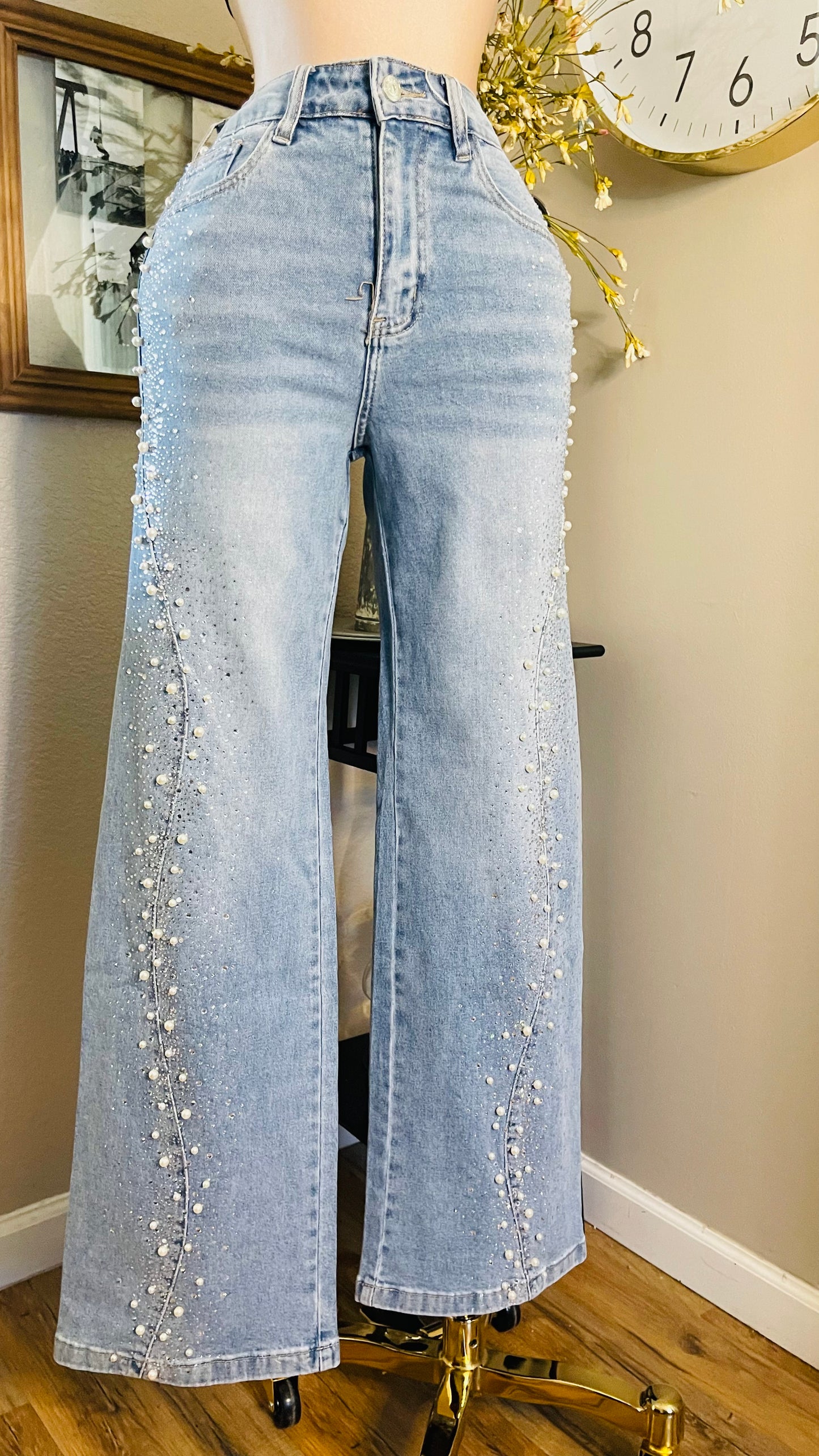 PEARLS/DIAMONDS JEANS