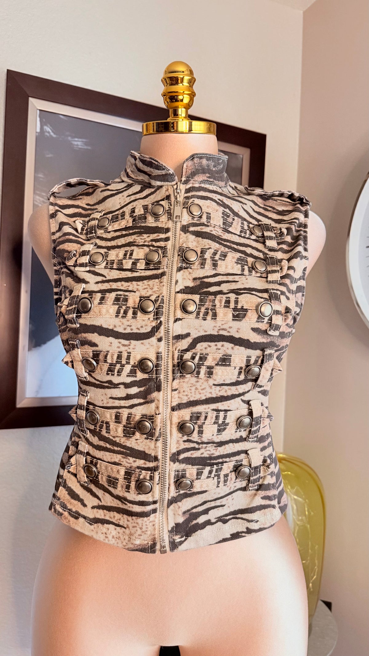 ANIMAL PRINT NAPOLEÓN VEST