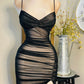 MESH BLACK DRESS
