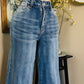 BLURRED STRIPS JEANS