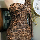 ANIMAL PRINT MINI DRESS