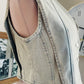 WASHED DENIM VEST