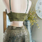 GREEN SEQUINS SET