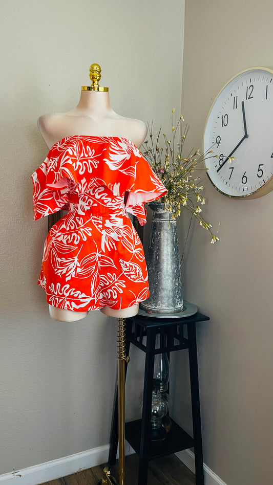 FULL ORANGE ROMPER