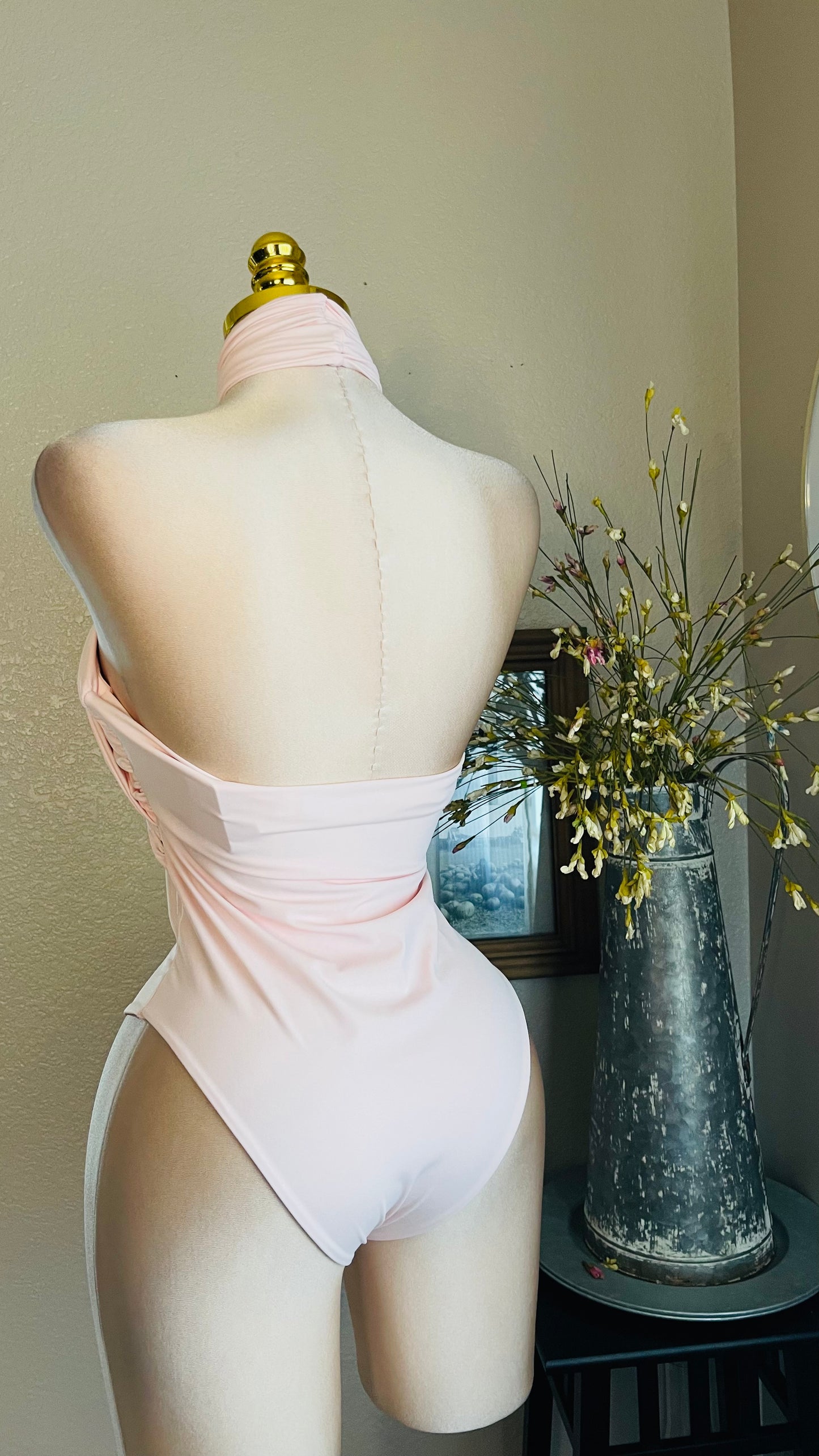 PINK GOLD RING BODYSUIT