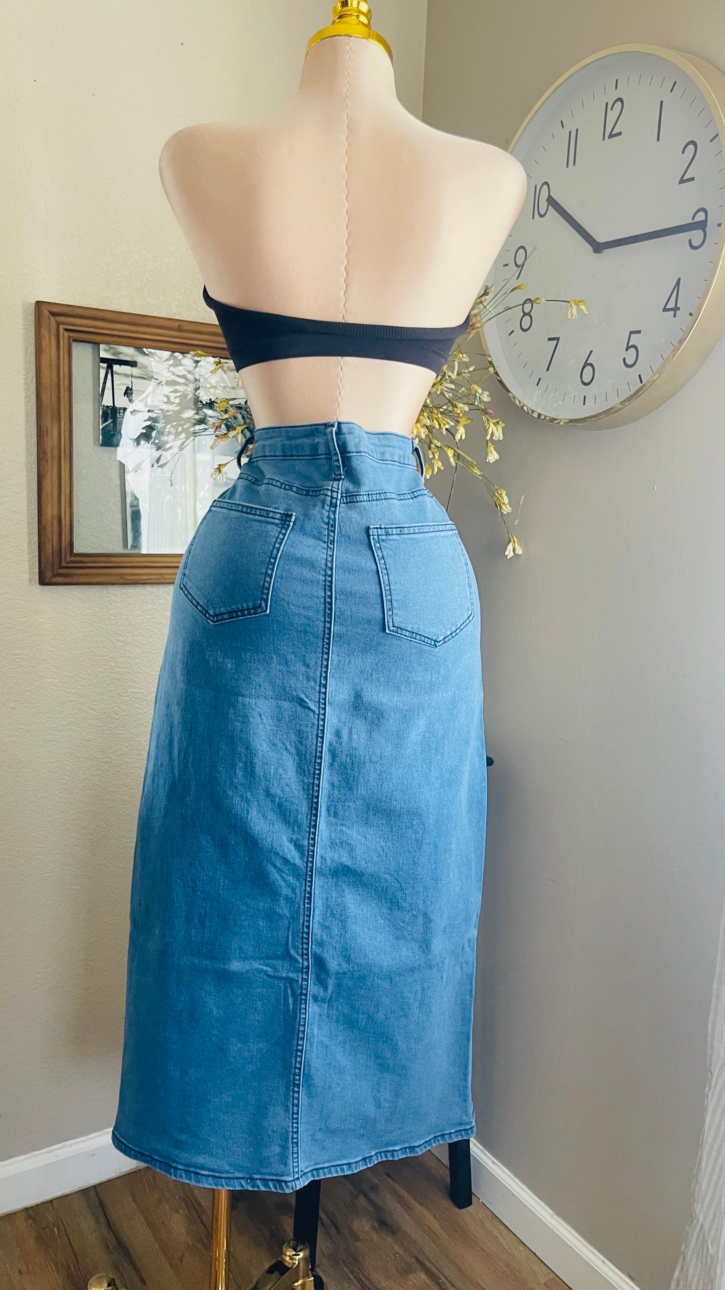 JEAN SKIRT STRETCH