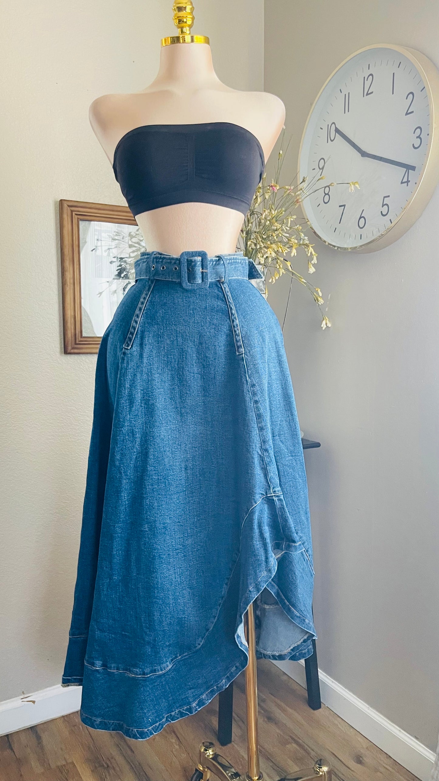 JEAN LONG SKIRT