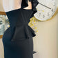 ONE SHOULDER WAVES DRESS